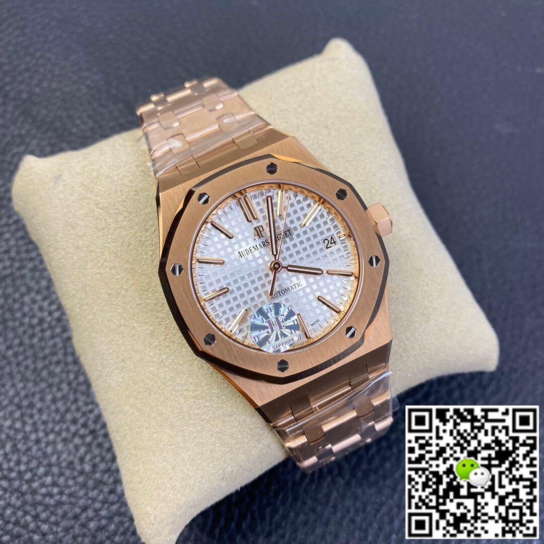 Replica Audemars P1g*et Royal Oak 15450OR.OO.1256OR.01 1:1 Best Edition JF Factory Rose Gold