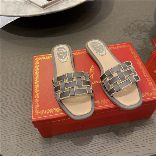 rene caovilla flat slippers