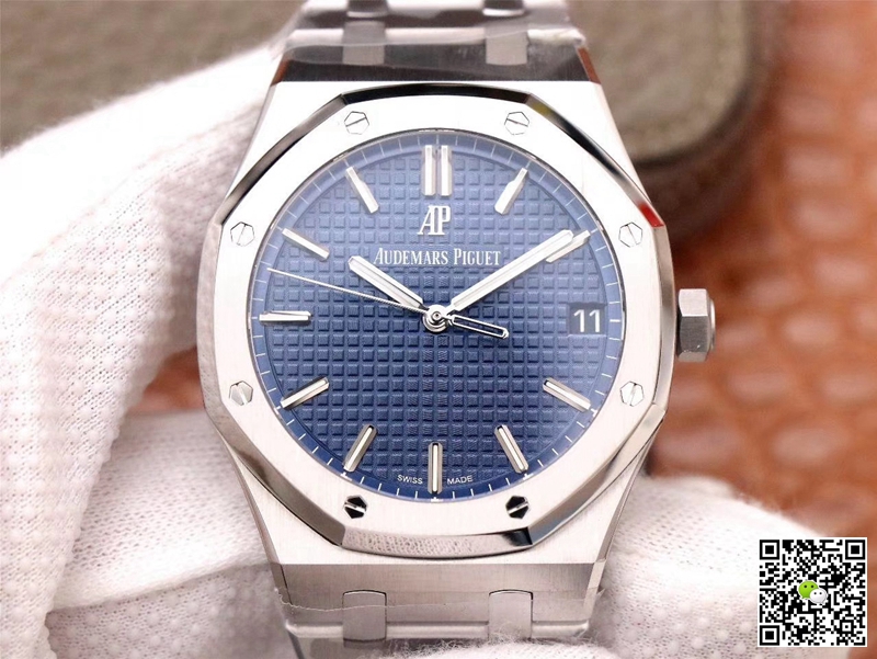 Replica Audemars P1g*et Royal Oak 15500ST.OO.1220ST.01 1:1 Best Edition ZF Factory Blue Dial Swiss ETA4302