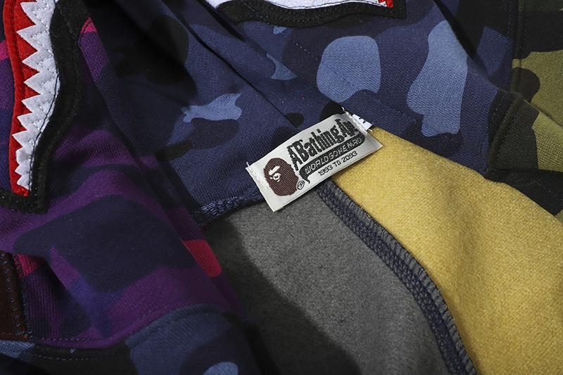 BAPE Mix Camo Shark Hoodie Multi