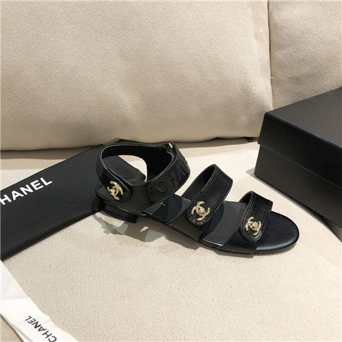 Ch**el flat sandals womens