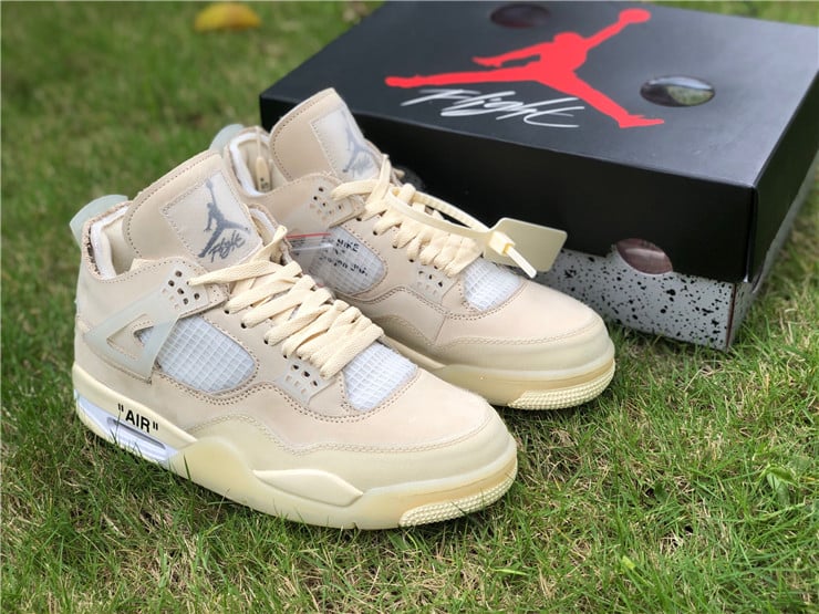Jordan 4 Retro Off-White Sail Extended Size