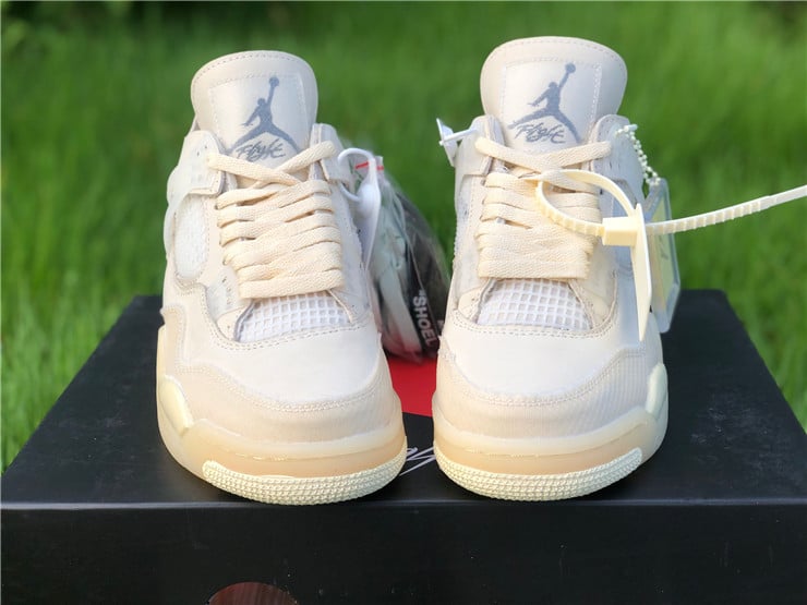 Jordan 4 Retro Off-White Sail Extended Size