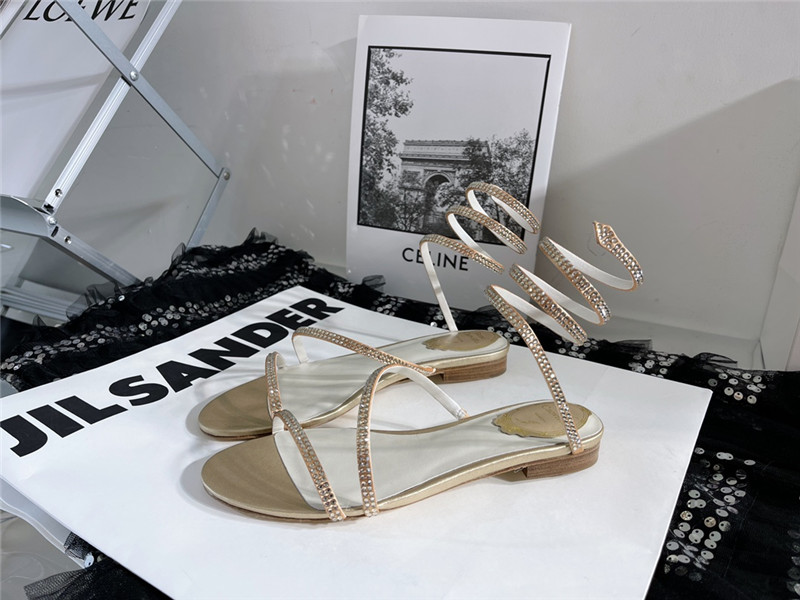 rene caovilla cleo flat sandals