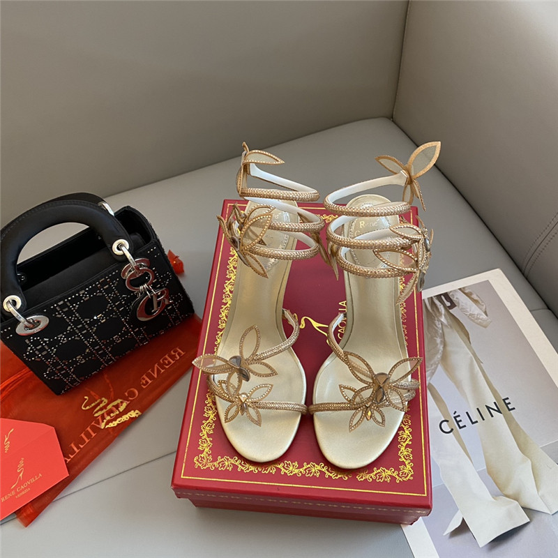 rene caovilla butterfly strappy sandals