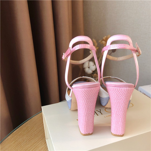 J1m*y Ch00 pearl  block heels