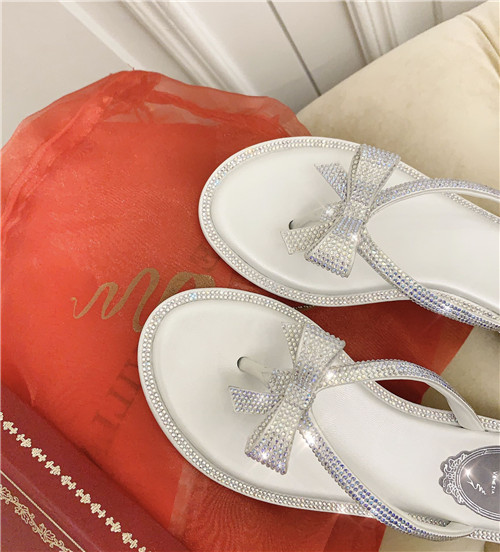 rene caovilla flat sandals