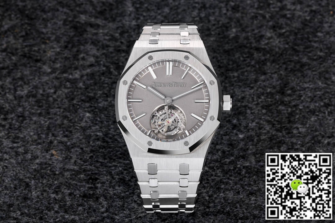 Replica Audemars P1g*et Royal Oak Tourbillon 26530TI.OO.1220TI.01 1:1 Best Edition R8 Factory Dark Grey Dial