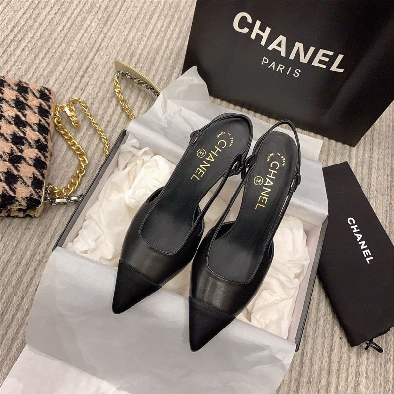 Ch**el Slingback Dupe heels in Black