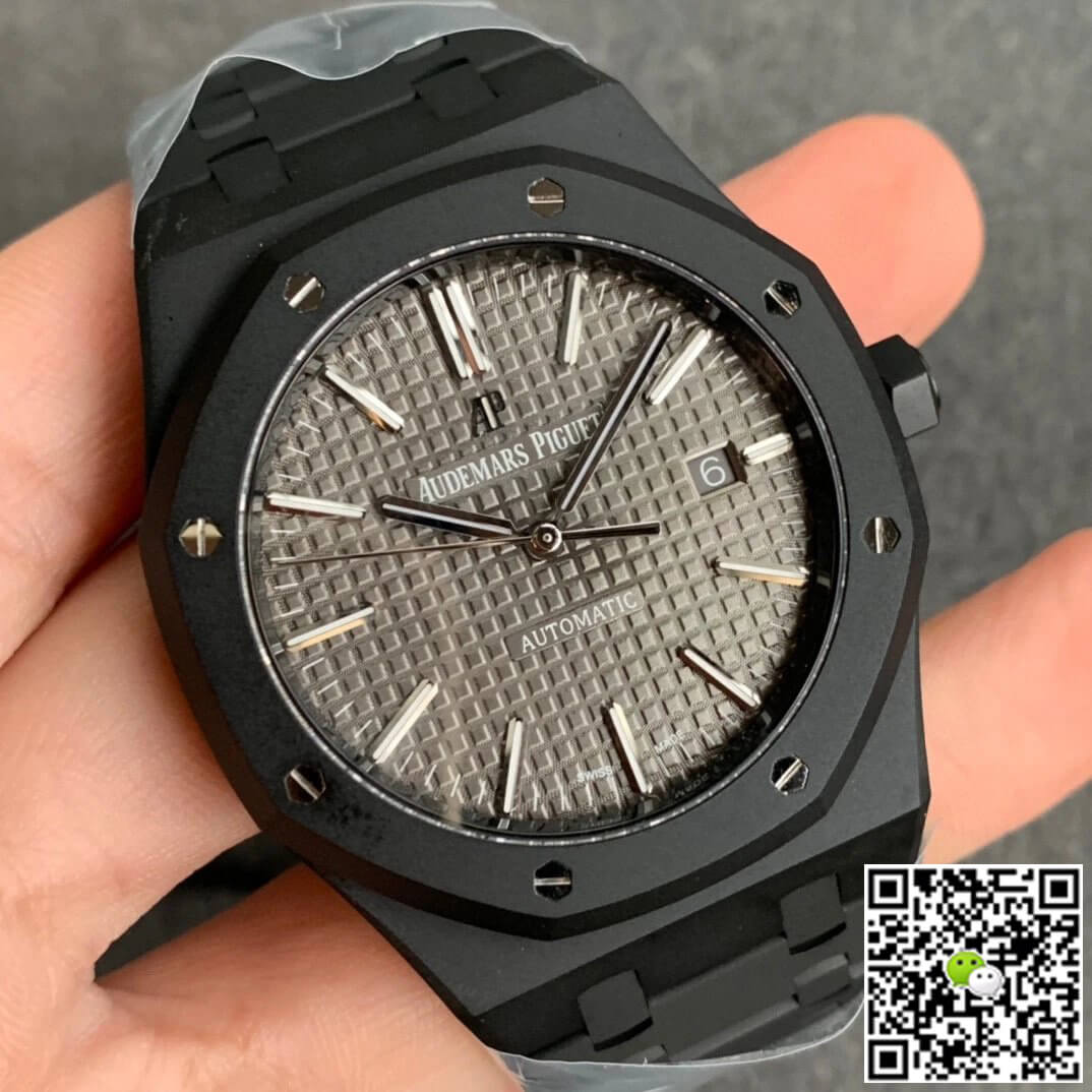 Replica Audemars P1g*et Royal Oak 15400 DLC Version 1:1 Best Edition ZF Factory Grey Dial