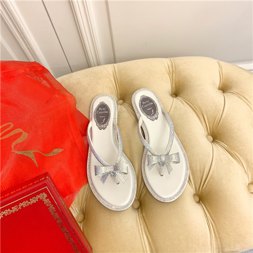 rene caovilla flat sandals