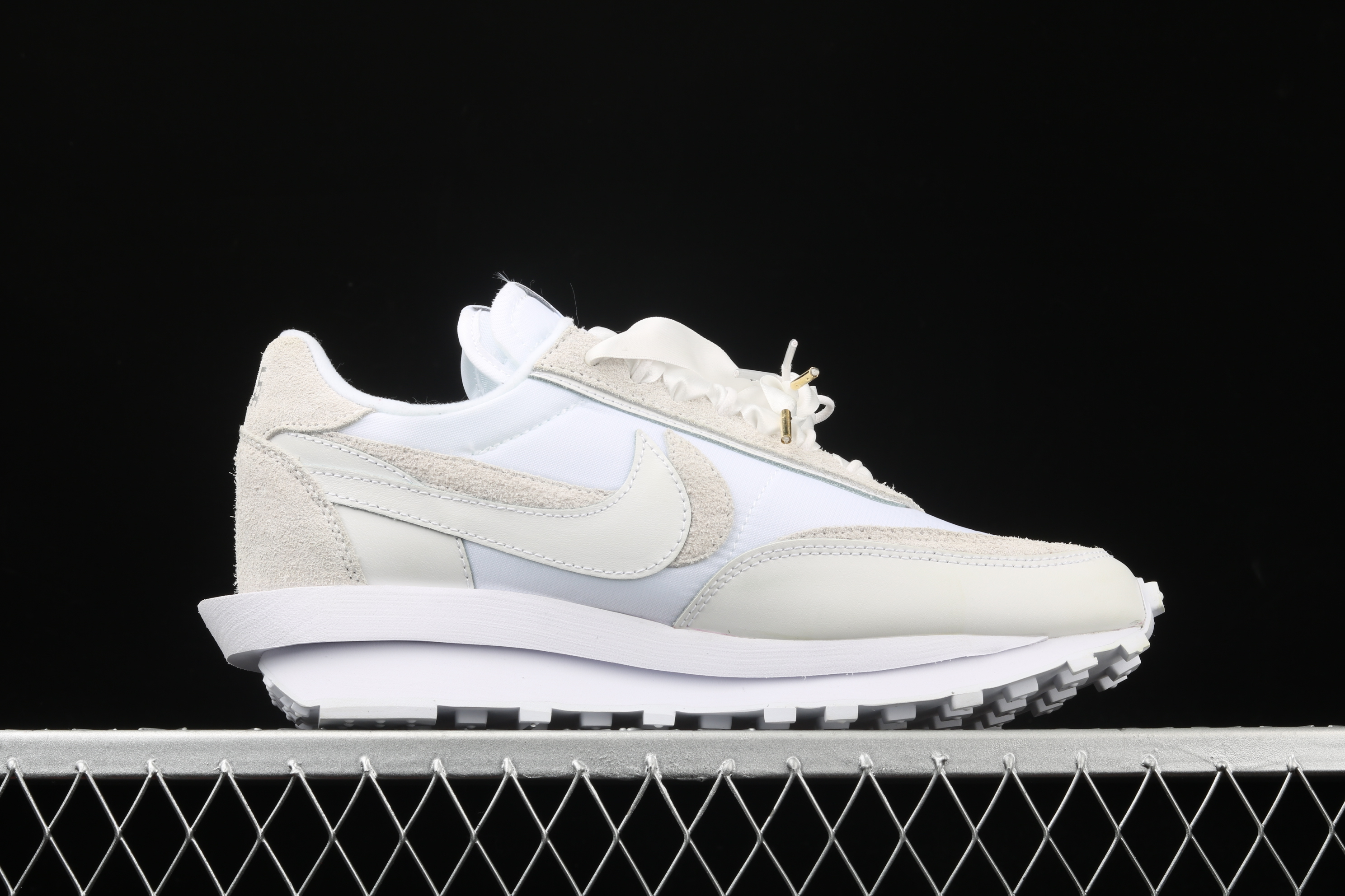 Sacai x Nk LVD Waffle Daybreak, White Nylon