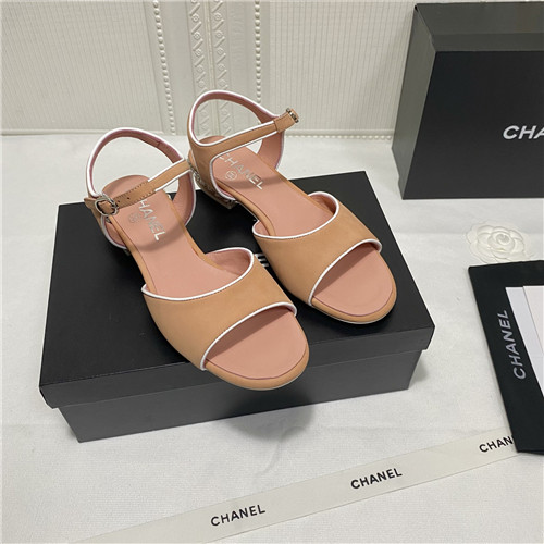 Ch**el flat sandals womens