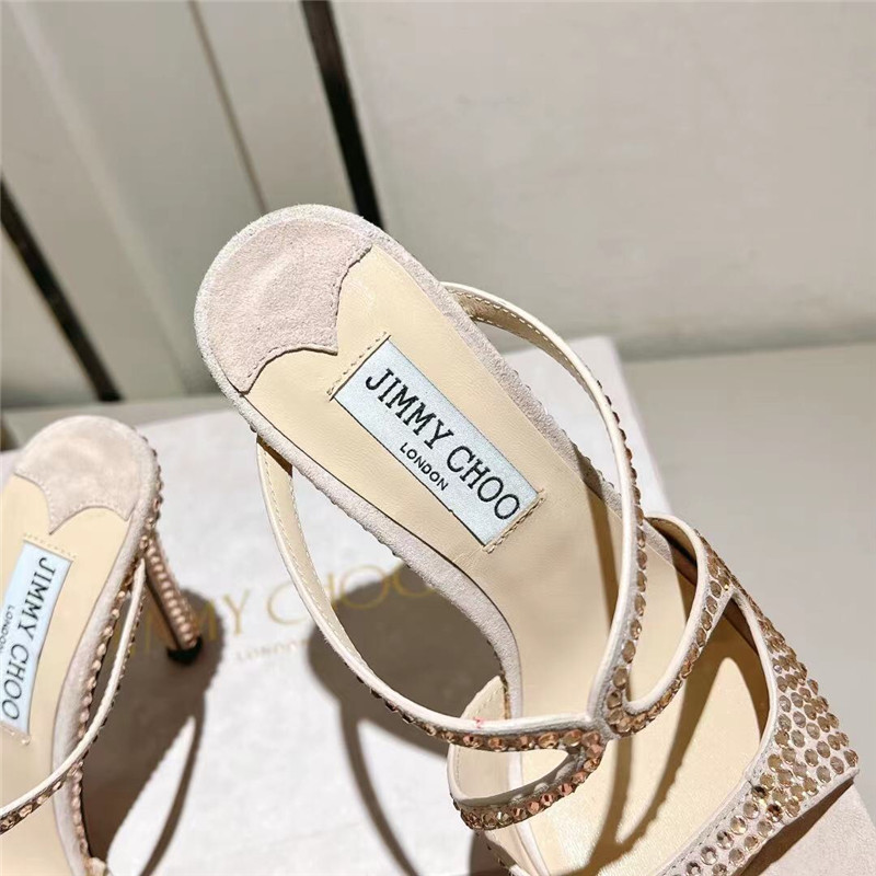 J1m*y Ch00 hot D1am0nd series high-heeled sandals