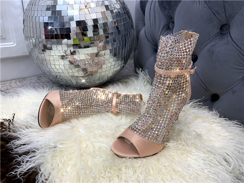 rene caovilla heel boots sandals