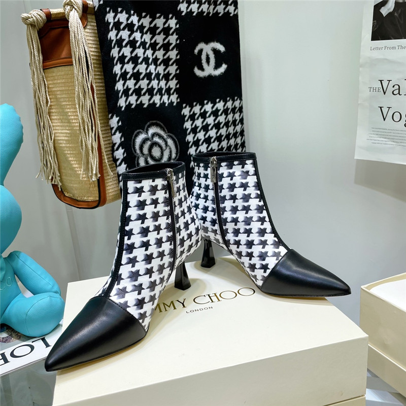 J1m*y Ch00 high heel ankle boots