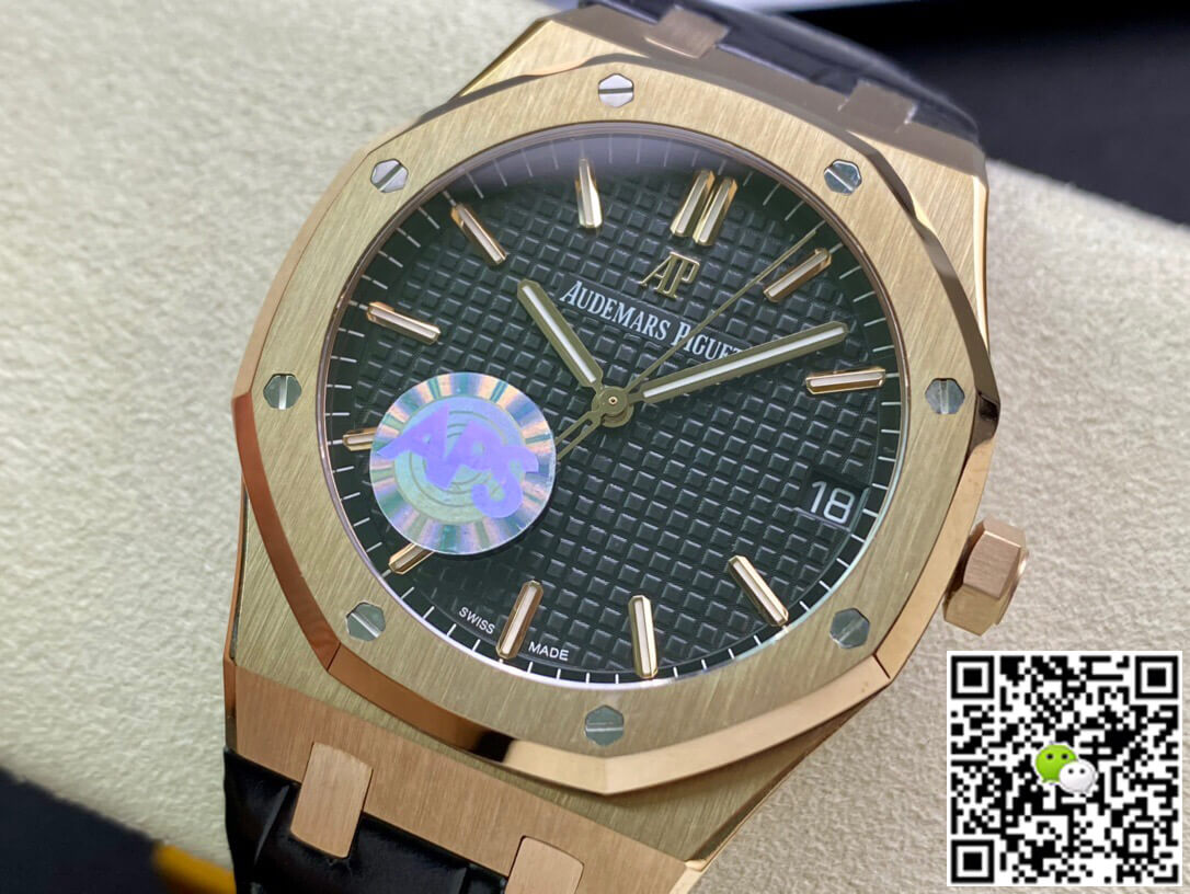 Replica Audemars P1g*et Royal Oak 15500OR.OO.D002CR.01 1:1 Best Edition APS Factory Black Dial