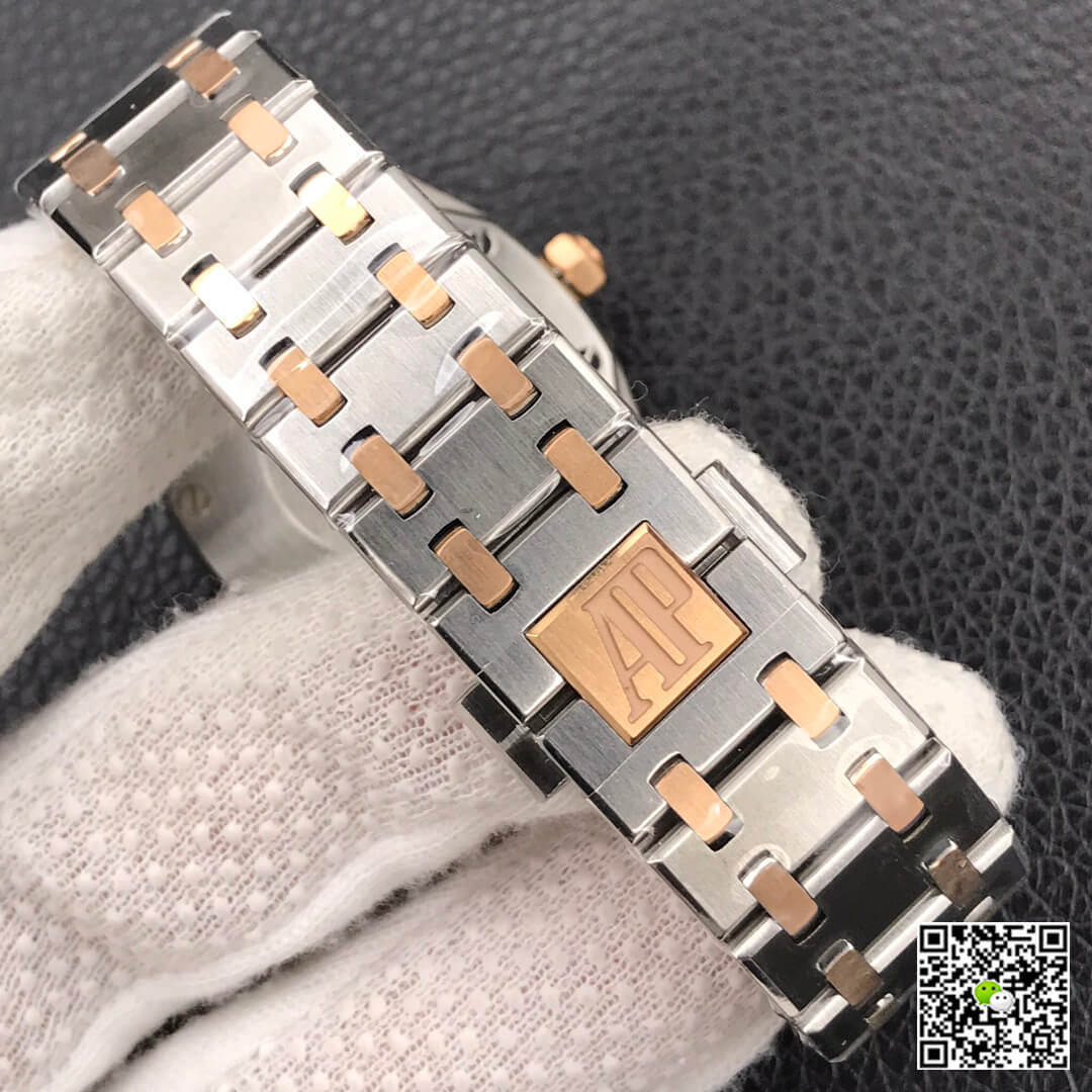 Replica Audemars P1g*et Royal Oak 67650 33MM 1:1 Best Edition JF Factory White Dial