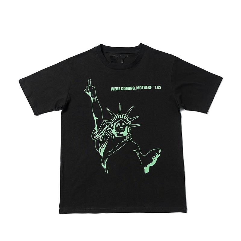 Replica Vlone NYC Pop Up Statue Of Liberty Were Coming Tee