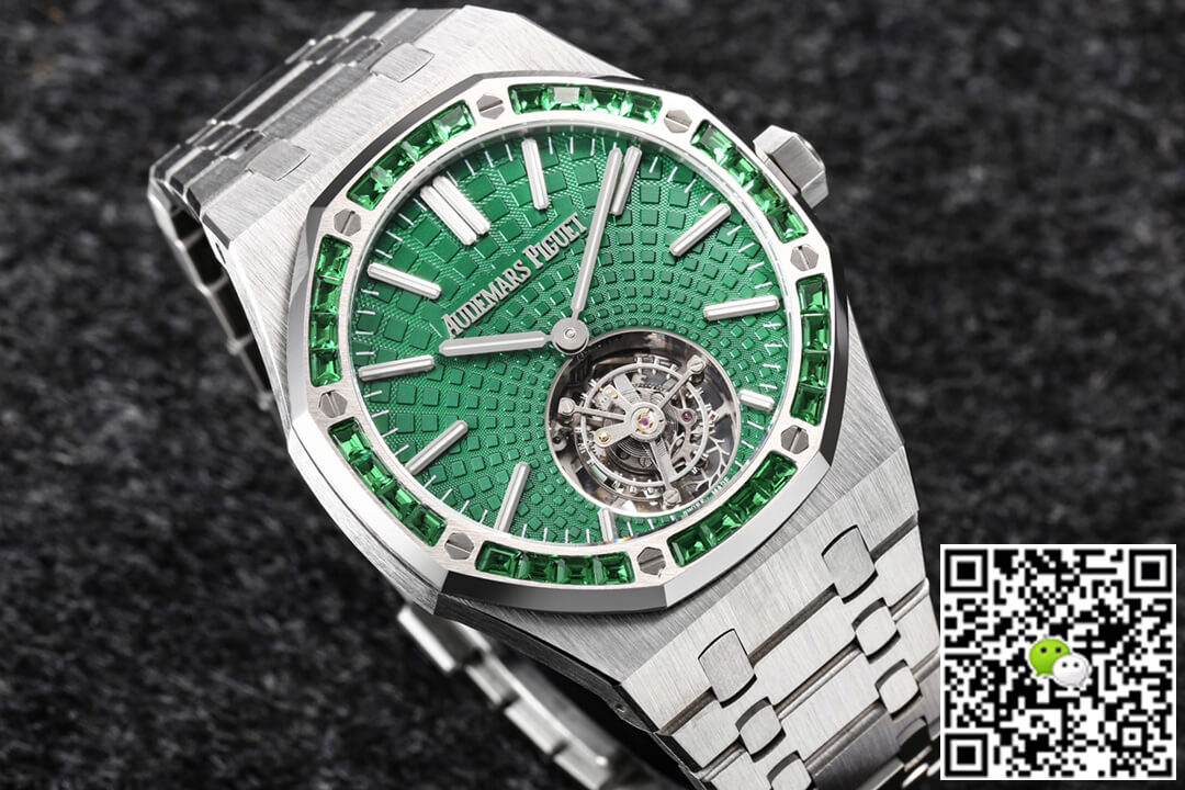 Replica Audemars P1g*et Royal Oak Tourbillon 26532IC.EE.1220TI.01 1:1 Best Edition R8 Factory Green Dial
