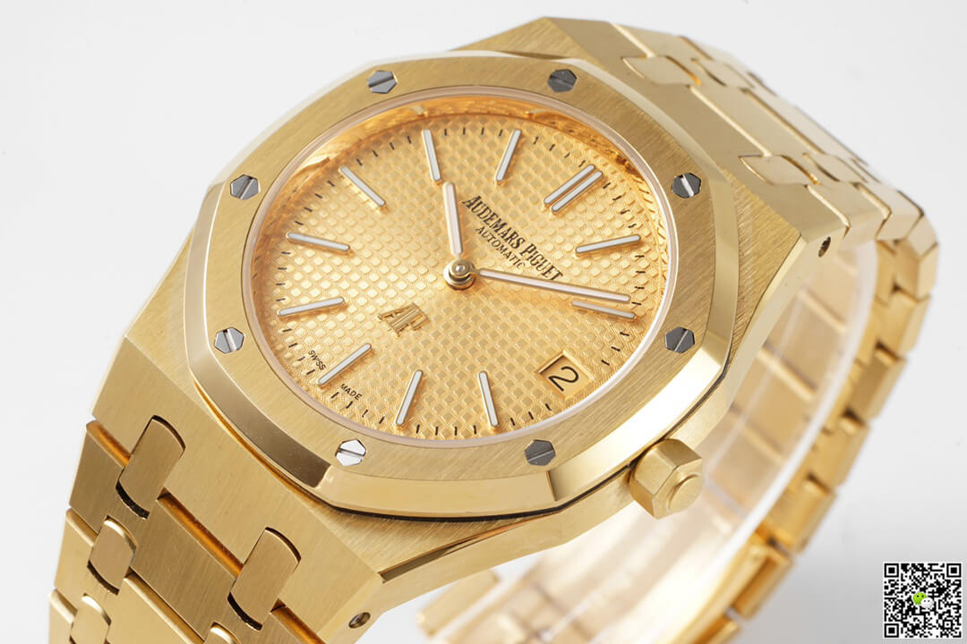 Replica Audemars P1g*et Royal Oak 15202BA.OO.1240BA.02 1:1 Best Edition KZ Factory Yellow Gold