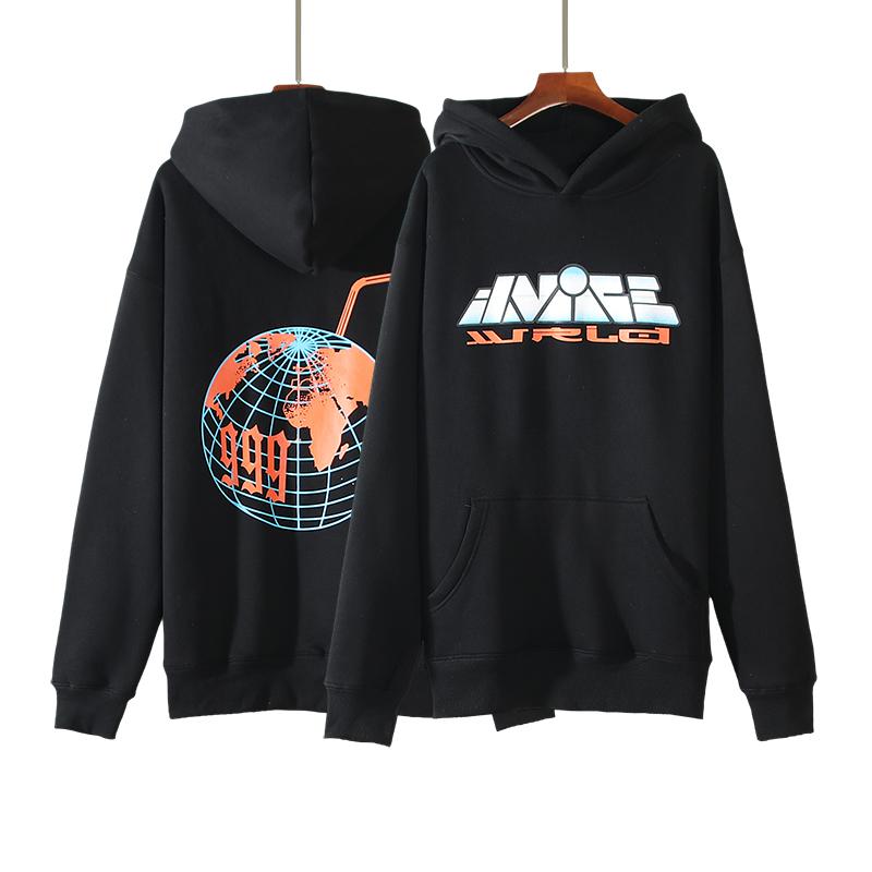 Vlone x Juice Wrld 999 plus thickening Black Hoodie
