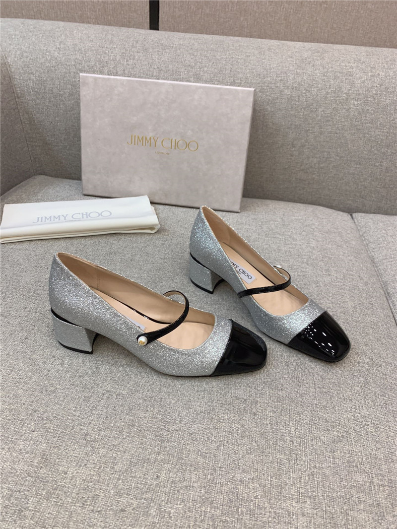 J1m*y Ch00 New Thick Heel Mary Jane Shoes
