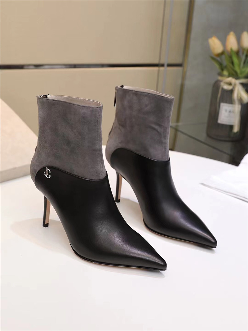 J1m*y Ch00 Pearl Heels Dupe pointed high heel ankle boots