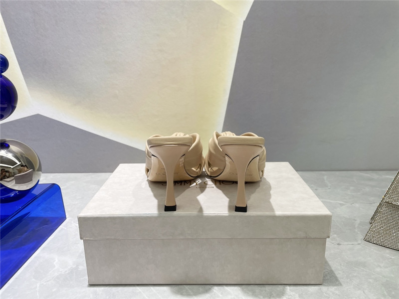 J1m*y Ch00 bow heels dupe square toe bow sandals