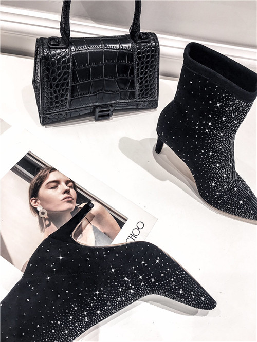 J1m*y Ch00 heel ankle boots