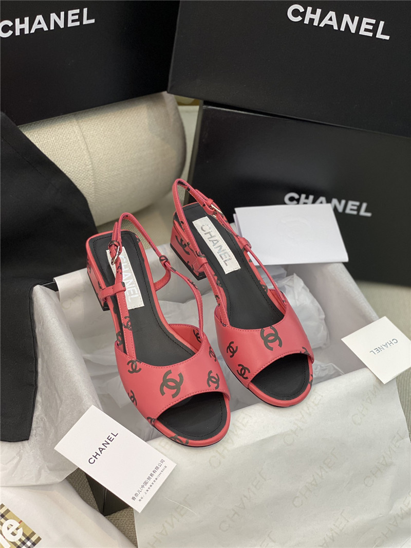 Ch**el flat cutout sandals