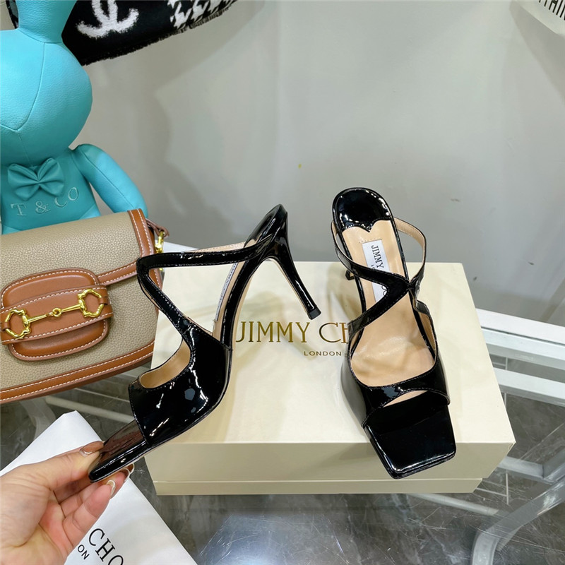 J1m*y Ch00 heeled satin sandals