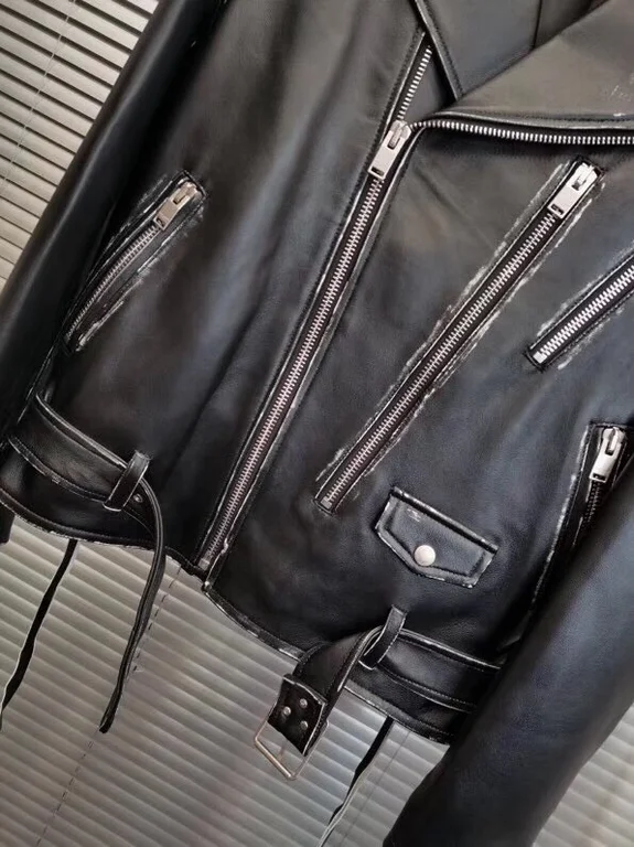 Sa1nt Lau*nt Replica Real Leather Jacket