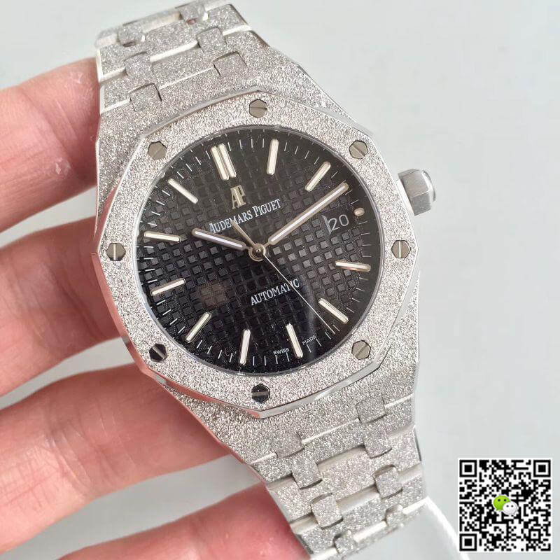 Replica Audemars P1g*et Royal Oak 15454BC.GG.1259BC.01 OM Factory 1:1 Best Edition Swiss ETA3120 Black Textured Dial