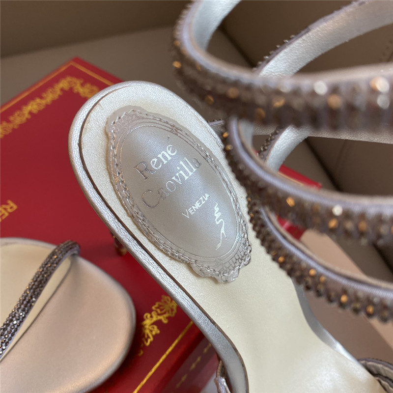 Rene Caovilla Dupe Snake Band Sandals