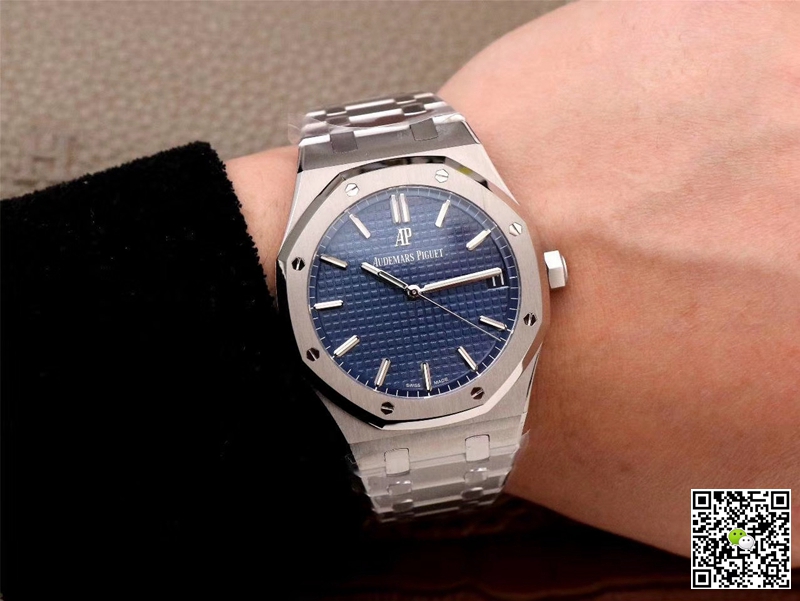 Replica Audemars P1g*et Royal Oak 15500ST.OO.1220ST.01 1:1 Best Edition ZF Factory Blue Dial Swiss ETA4302