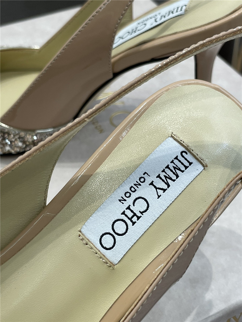 J1m*y Ch00 heel slingback sandals