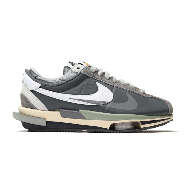 Sacai x Nike Zoom Cortez 4.0 Dark Grey White Green