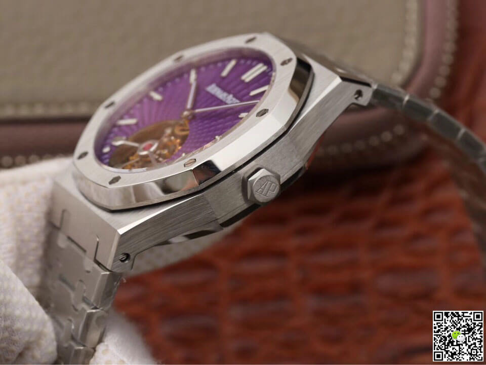 Replica Audemars P1g*et Royal Oak Tourbillon 26522ST.OO.1220ST.01 1:1 Best Edition JF Factory Stainless Steel