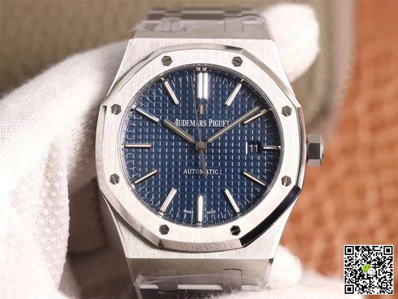 Replica Audemars P1g*et Royal Oak 15400ST.OO.1220ST.03 1:1 Best Edition ZF Factory Blue Dial Swiss ETA3120
