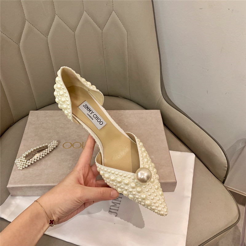 J1m*y Ch00 pearl heels