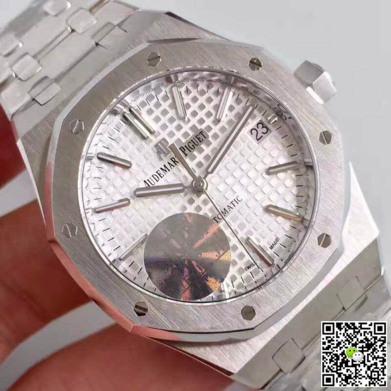 Replica Audemars P1g*et Royal Oak JF Factory Men Watches 1:1 Best Edition Swiss ETA3120 Silver Dial