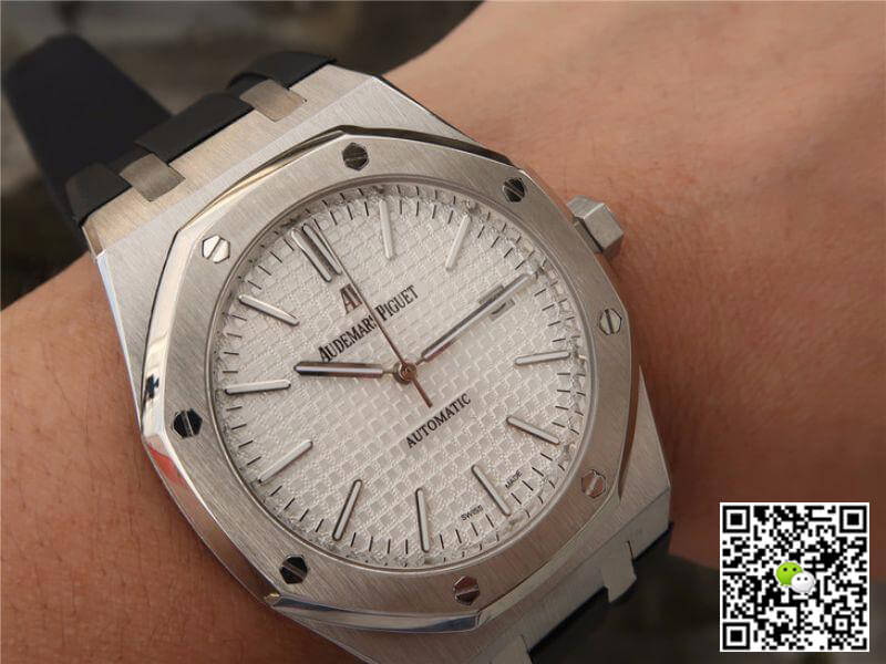 Replica Audemars P1g*et Royal Oak 15400 JF Factory 1:1 Best Edition Swiss ETA3120 White Dial