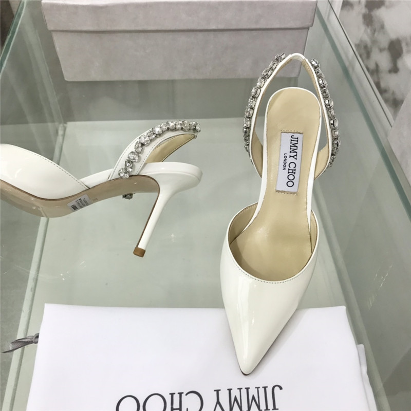 J1m*y Ch00 Pearl Heels Dupe rhinestone heeled sandals