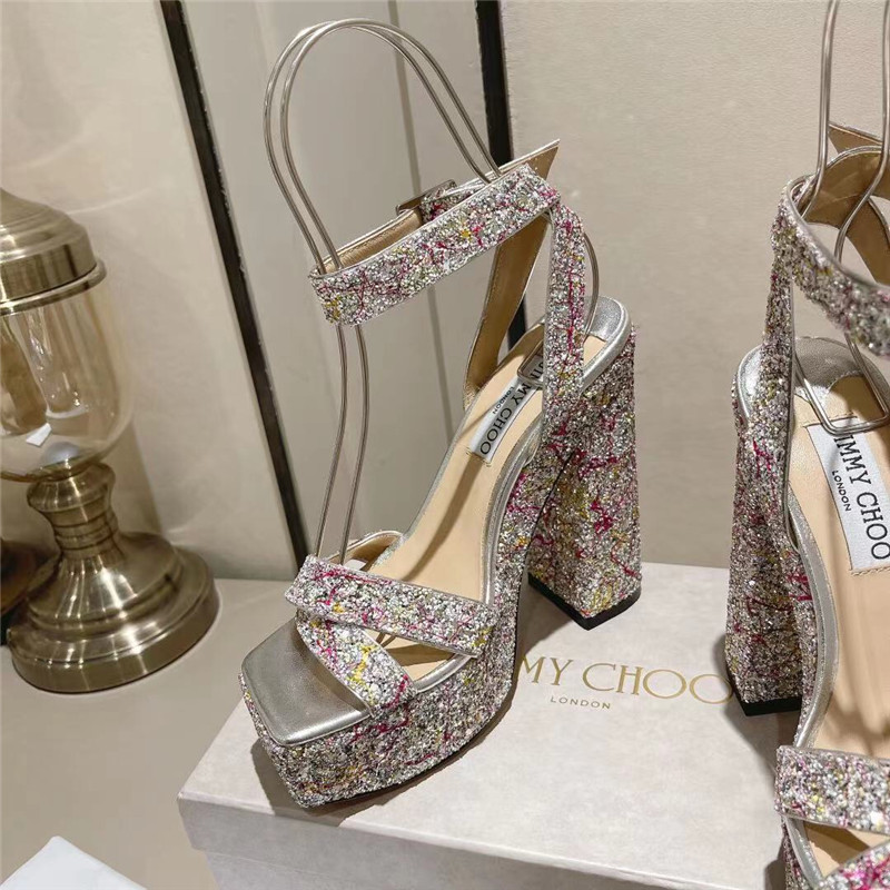 J1m*y Ch00 Fashion Heel Sandals