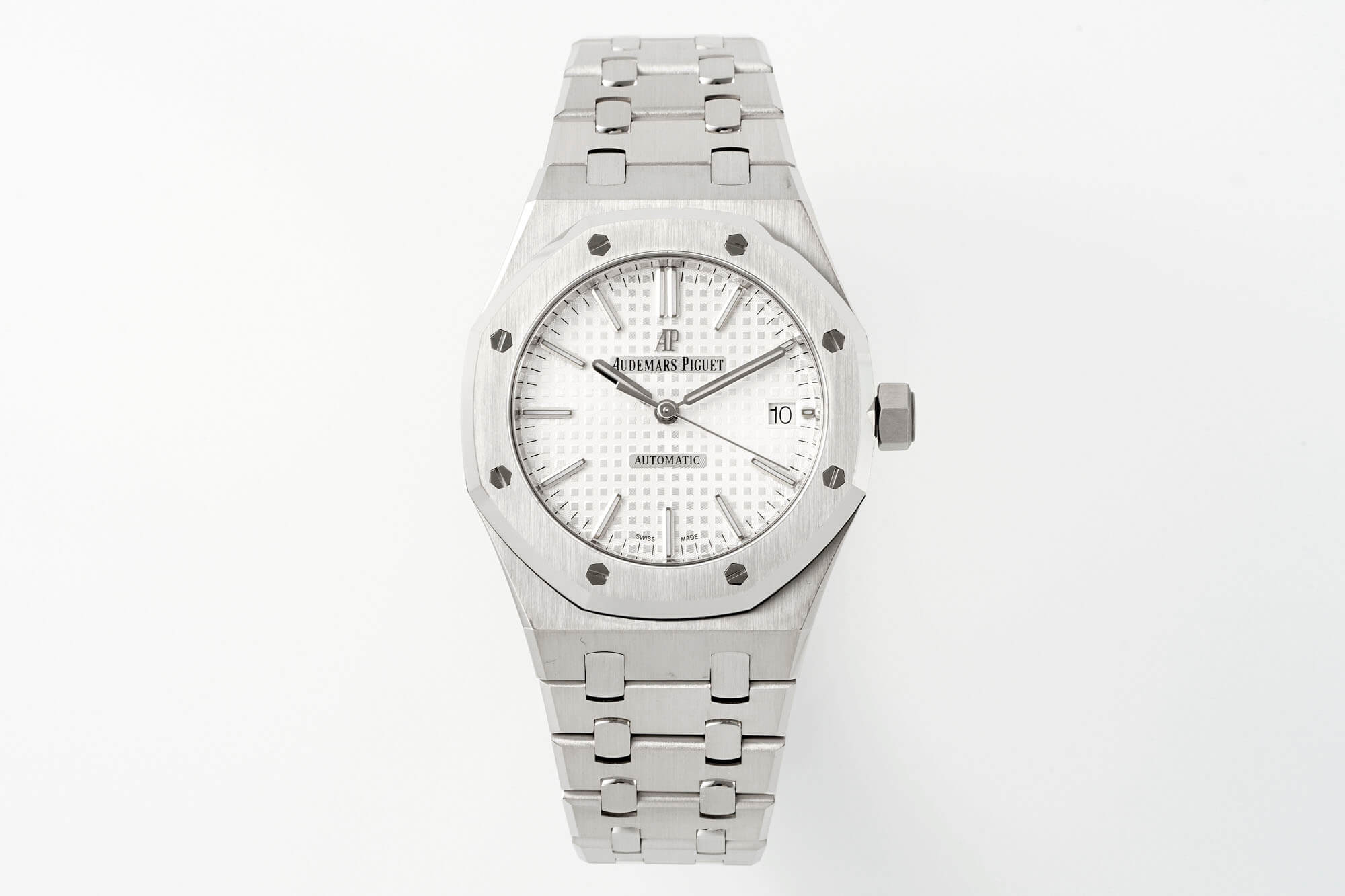 Replica Audemars P1g*et Royal Oak 15450ST.OO.1256ST.01 1:1 Best Edition APS Factory Silver Dial