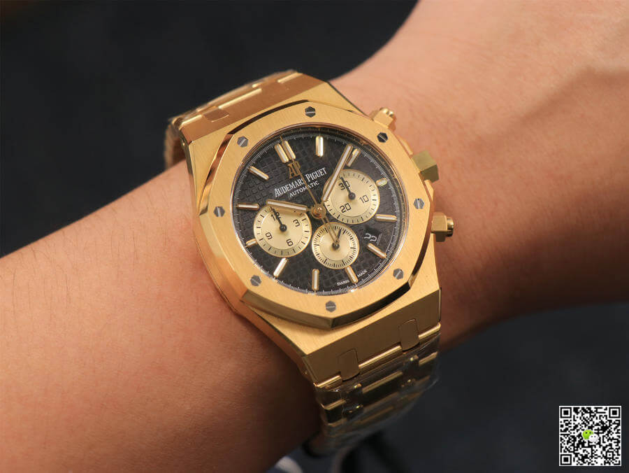 Replica Audemars P1g*et Royal Oak Chronograph 26331 1:1 Best Edition OM Factory V2 Yellow Gold