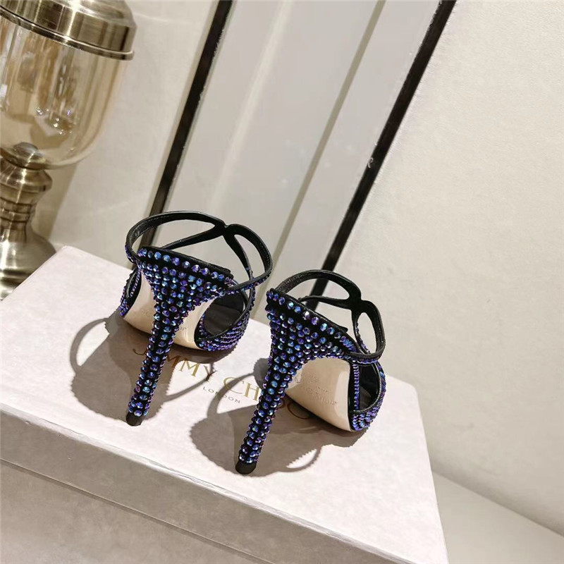 J1m*y Ch00 hot D1am0nd series high-heeled sandals