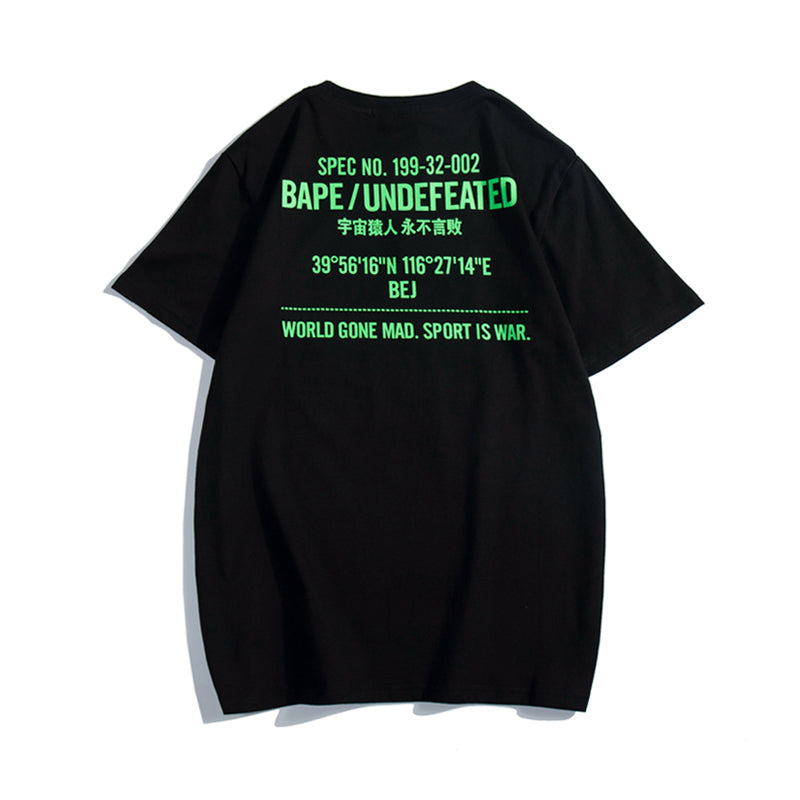 Bape x Undefeated T Shirt Bape Camo College Cotton Tee 1336