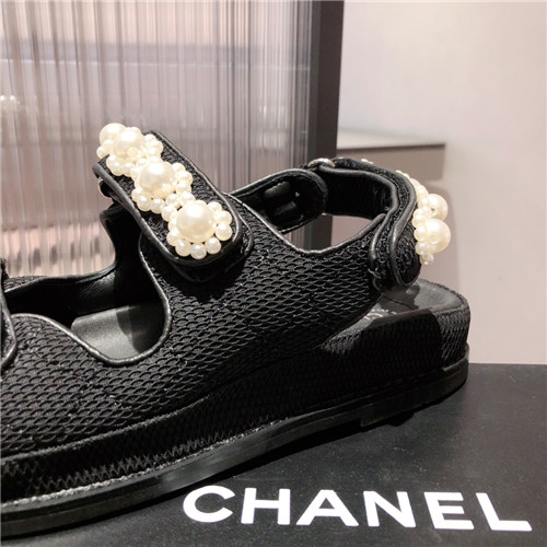 Ch**el flat sandals womens